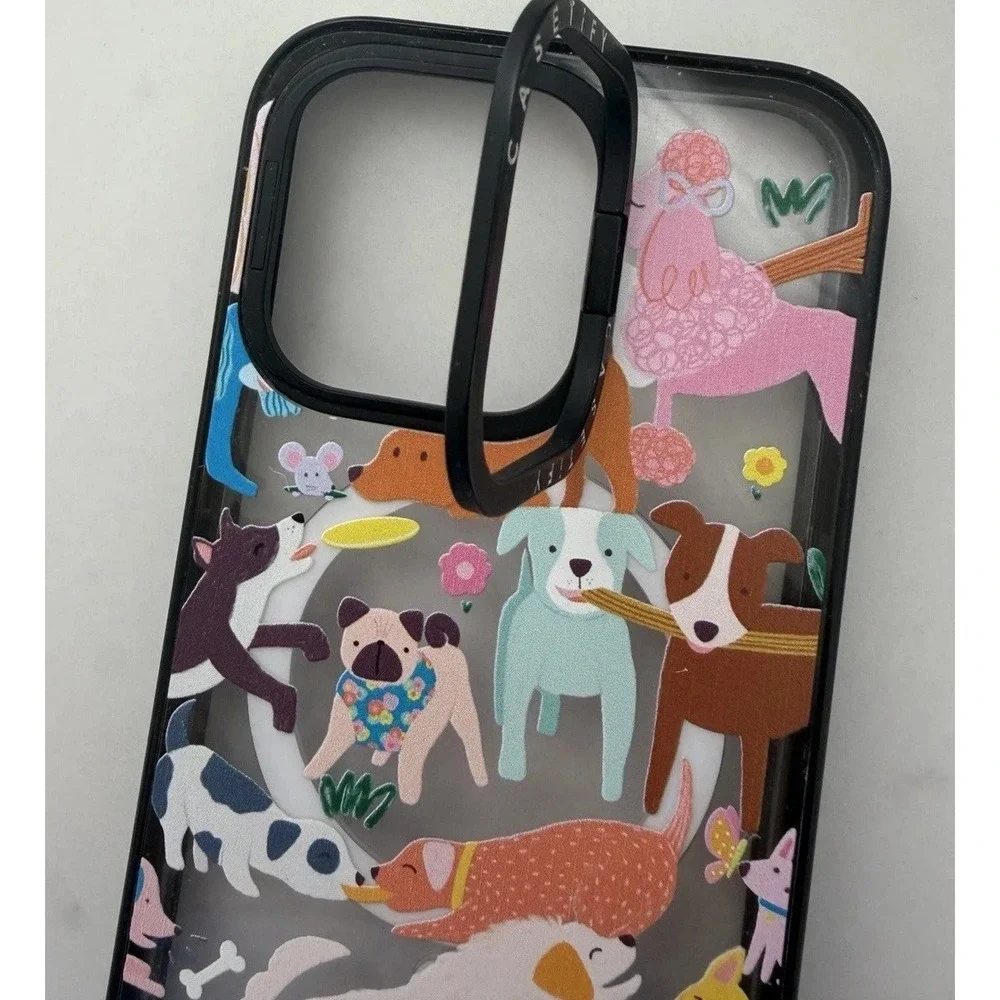 CASETiFY Dog Park iPhone 13 Pro Impact Ring Stand MagSafe Case Kickstand